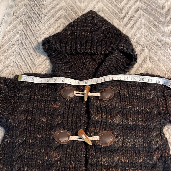 Christy Dawn inspired hand knit chunky button hooded sweater coat - Picture 8 of 13